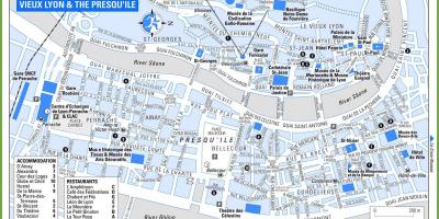 Térkép vieux Lyon