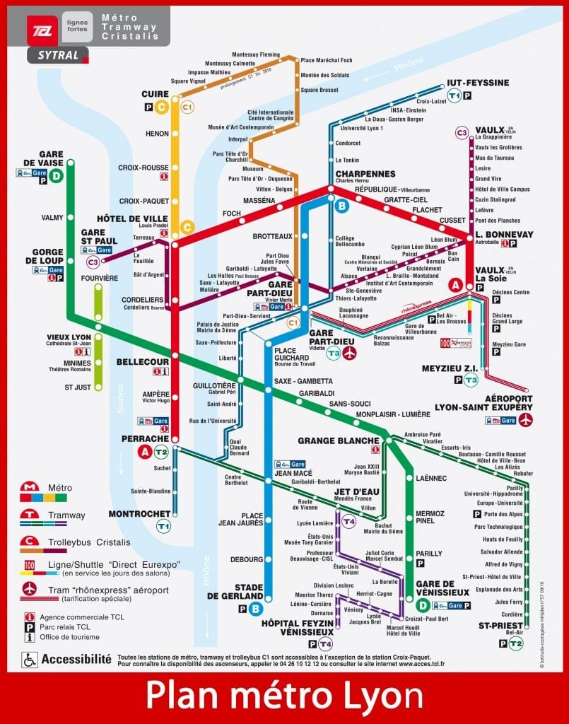 térkép tlc Lyon
