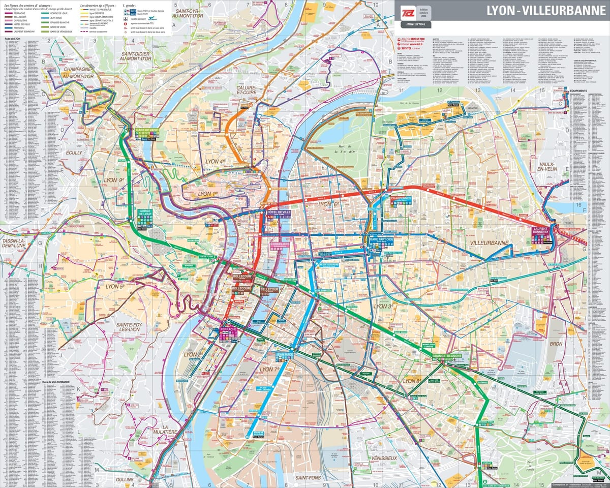 térkép Lyon út