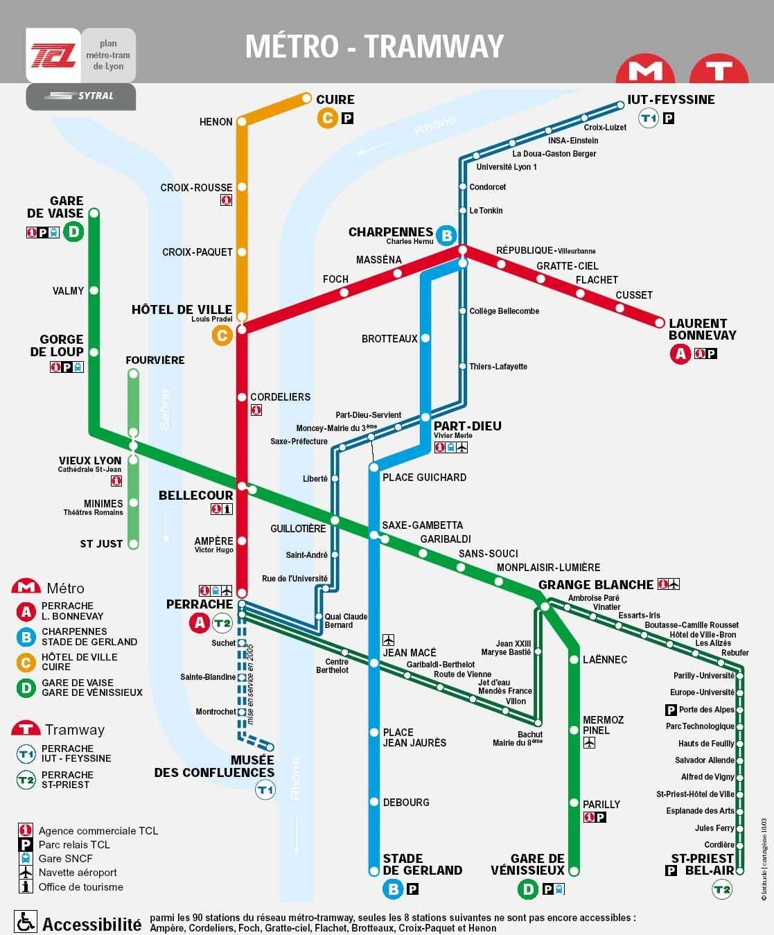 térkép Lyon tlc