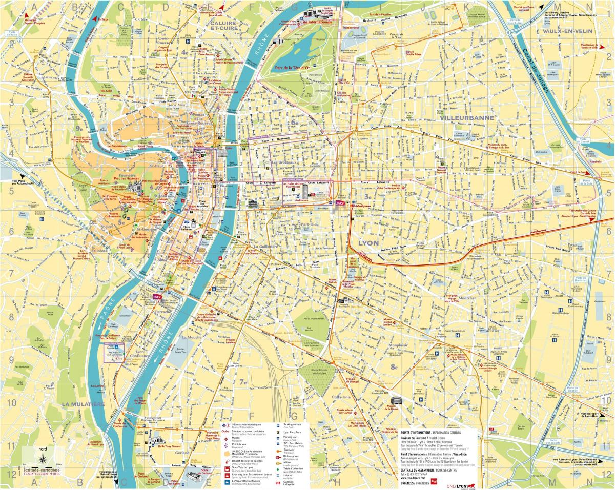 térképek Lyon