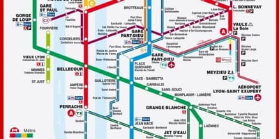 Térkép tlc Lyon