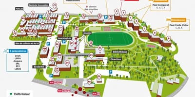 Térkép Lyon iskola