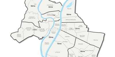 Térkép Lyon kerület