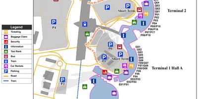Lyon, franciaország repülőtér térkép