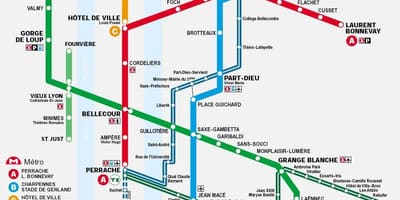 Térkép Lyon tlc